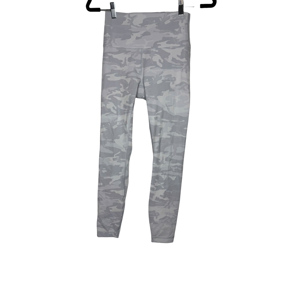 Lululemon Wunder Under High Rise Tight 25 Incognito Camo Grey Leggings Size 6